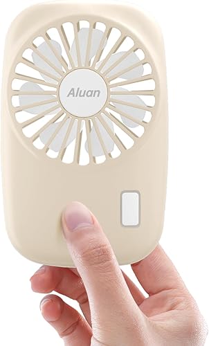 Aluan Miniventilador de mano, potente, pequeño, personal, portátil, velocidad ajustable, USB, recargable, ventilador de pestañas para niños, niñas,