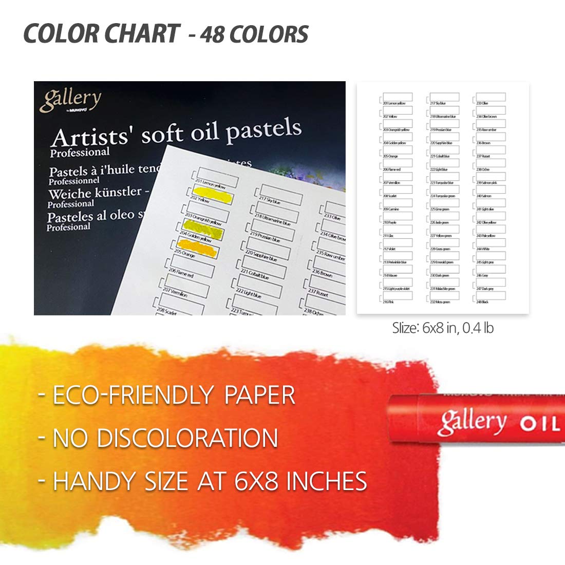 Buy Mungyo Gallery Soft Oil Pastels Set of 48 with drawing materials