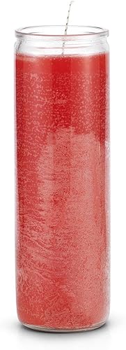 Vela roja lisa de 7 días para el amor, la dominación, curación espiritual hechiza, hechizos, manifestación de deseos, mágica, positiva, protección