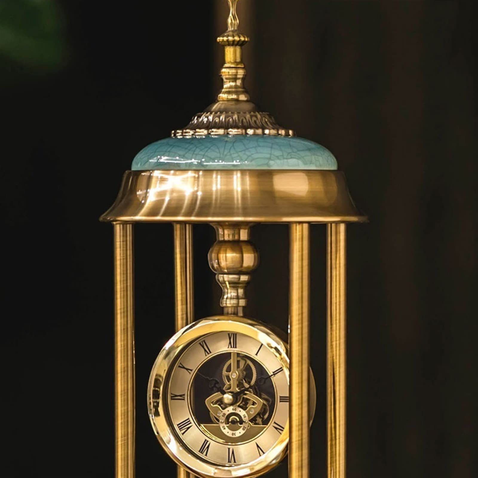 Décorative Horloge de Table de Luxe lumière européenne décoration intérieure exquise Horloge silencieuse de Table Horloge décorative de cheminée pour Bureau Chambre Table