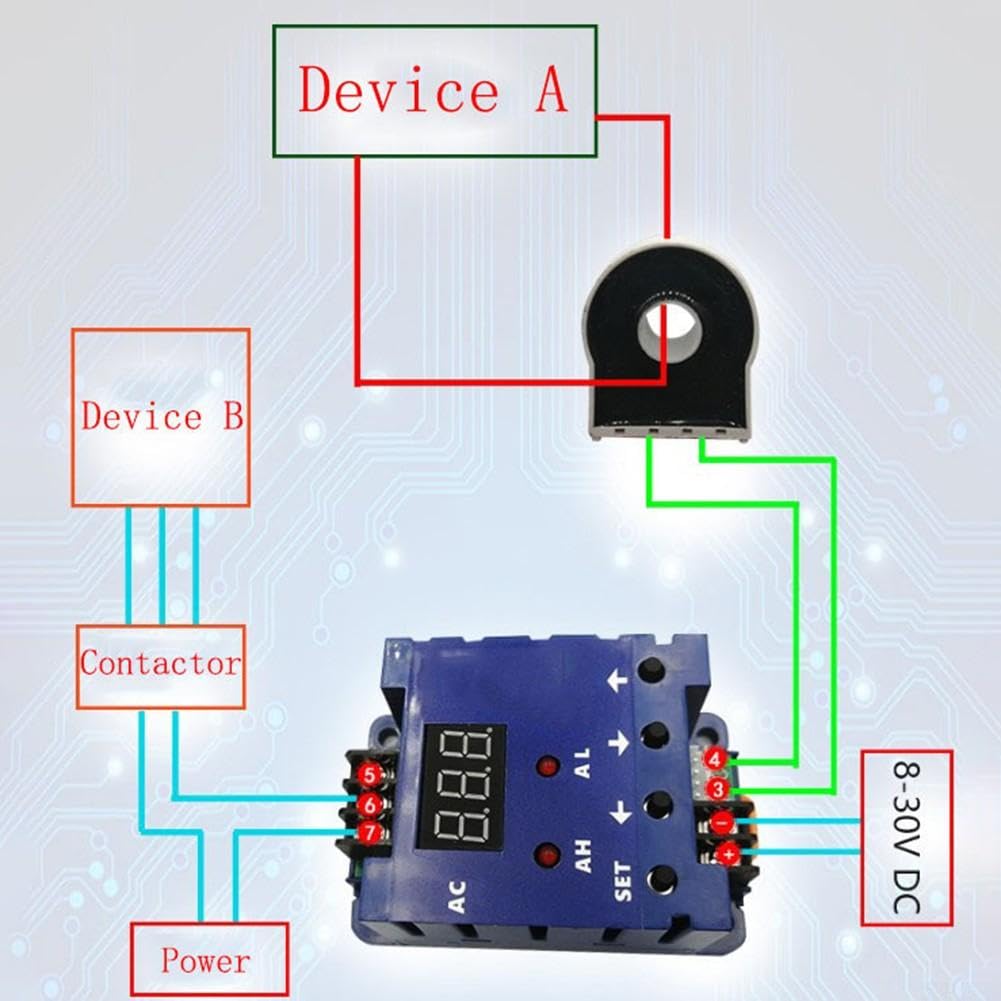 Ampèremètre DC SZD07 Protection Surcharge Écran LCD
