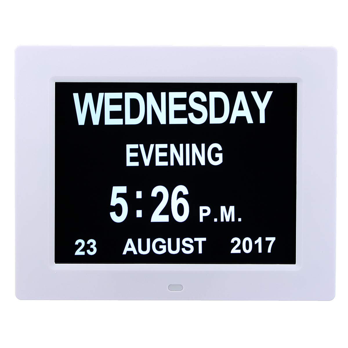 Buy Anddod 8 Inch LED Large Time Wall Clock with Digital Day Week Month Year Clock Online at