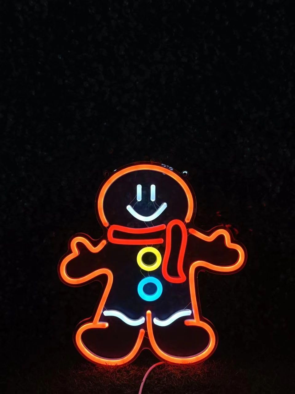 Gingerbread man Neon Sign Christmas decoration Led light