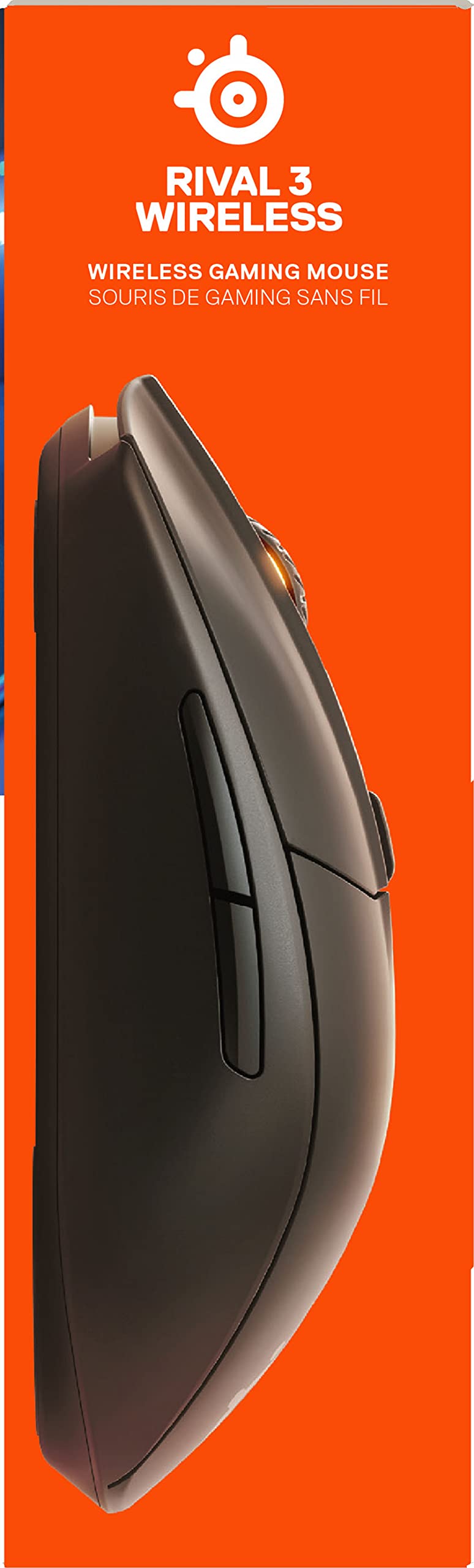 SteelSeries Rival 3 Wireless - Souris Gamer - Plus de 400 Heures d'autonomie - Dual Wireless 2,4 GHz et Bluetooth 5.0-60 Millions de clics Noir
