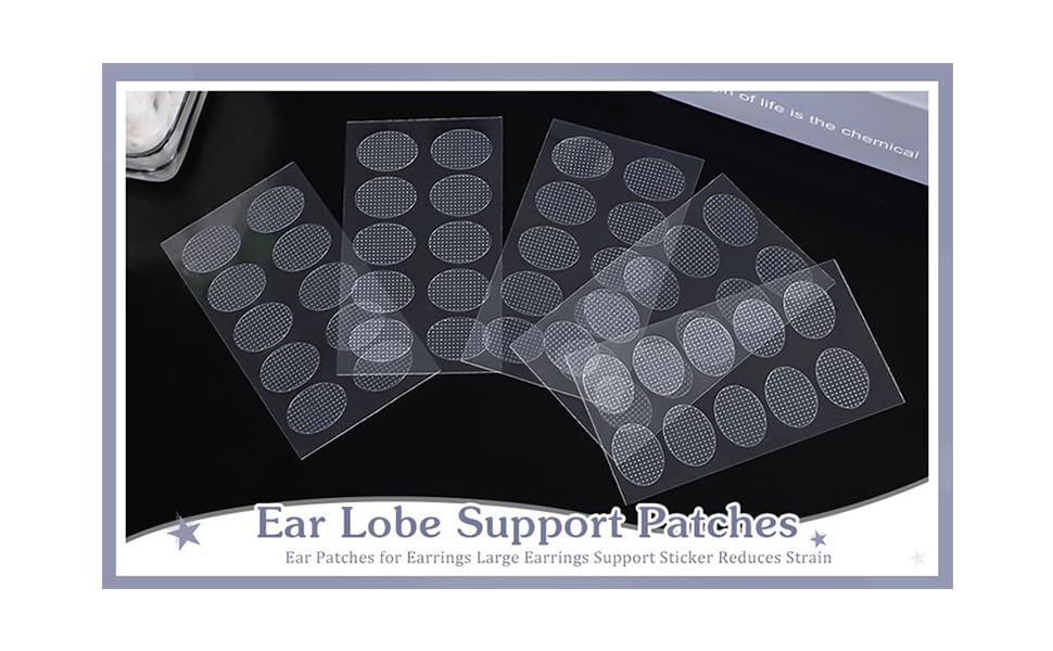 LIJIE Ear Pack of 50 Invisible Ear Lobe Tape Support Waterproof Medical Patches in Zip Lock Pouch for Stretched Pierced Ears-image-15
