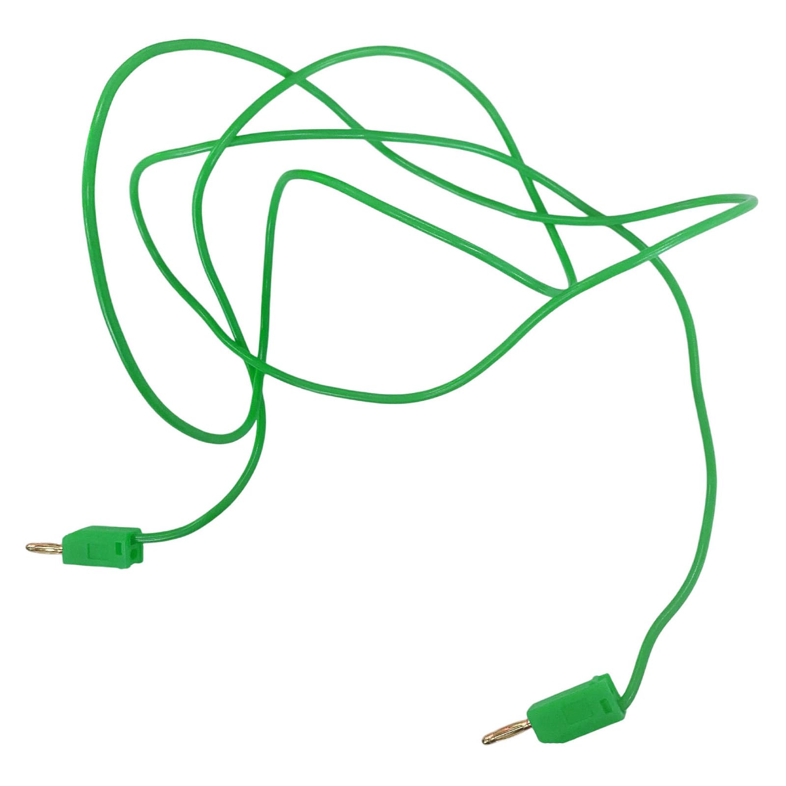 Msioytog Green Plate Layer Banana Plugs Cables 10Amp 600V Rating Strong Erosion Resistant For Electrical Instrument Gold Plate Probes