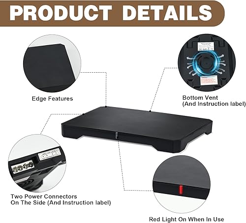 Miniatura 3 de ODDIER Horno portátil de 12 V, 24 V, 110 V, calentador de alimentos para automóvil, mini horno portátil, microondas, calefacción, eléctrica, con