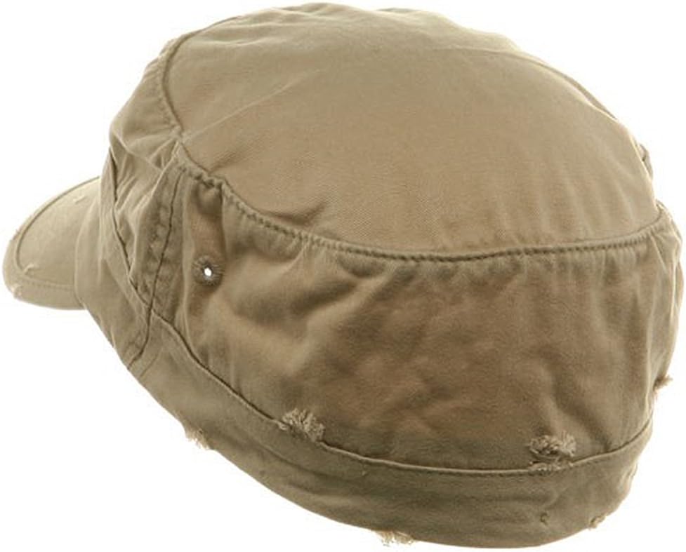 Cameo Washed Cotton Fitted Army Cap-Khaki W32S33F
