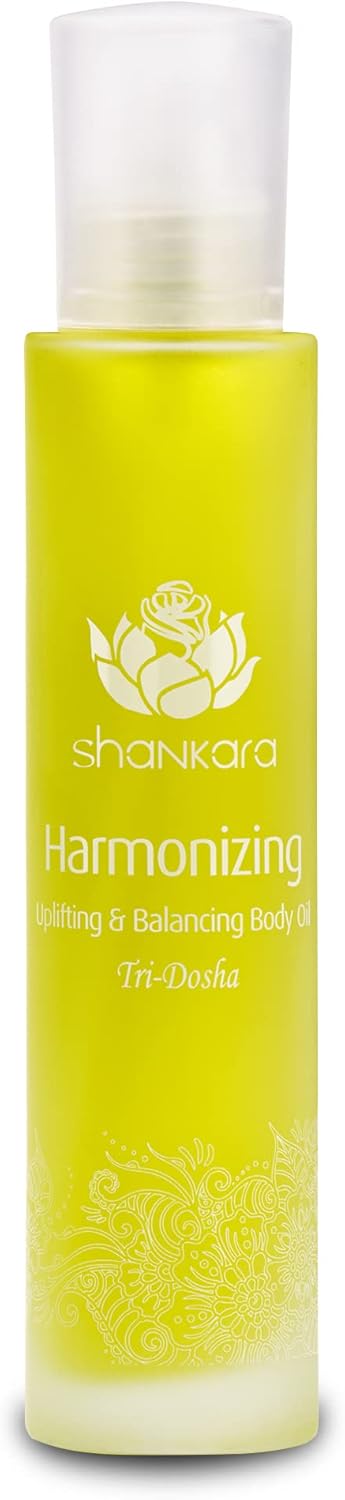 Shankara Harmonizing Body Oil for Women with Raspberry, Aloe Vera, and Castor Oil – Perfect Moisturizing Massage Oil for Healthy Skin, Balancing Hormone Levels and Reducing Cramps (100ml/1 Bottle)