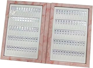ネイルカラーディスプレイブック チャート付き アクセサリーセット 120色展示 PUフォーム 長持ち設計 サンプル管理 簡単操作 多目的 プレゼント、ネイルサロン、個人使用に適用, ピンク