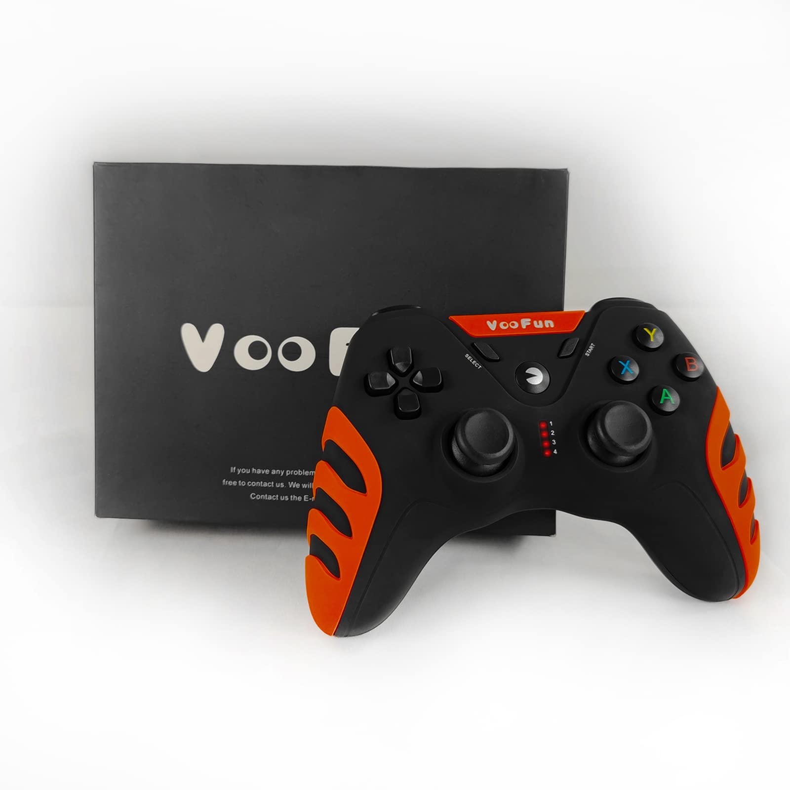 VooFun Controller PC, 2,4G Wireless Controller PS3 Joystick PC con Hall Joysticks, Doppia Vibrazione, Gaming Gamepad per PS3, Windows 7/8/10/11, Steam, Laptop, Raspberry Pi, Android TV, TV Box