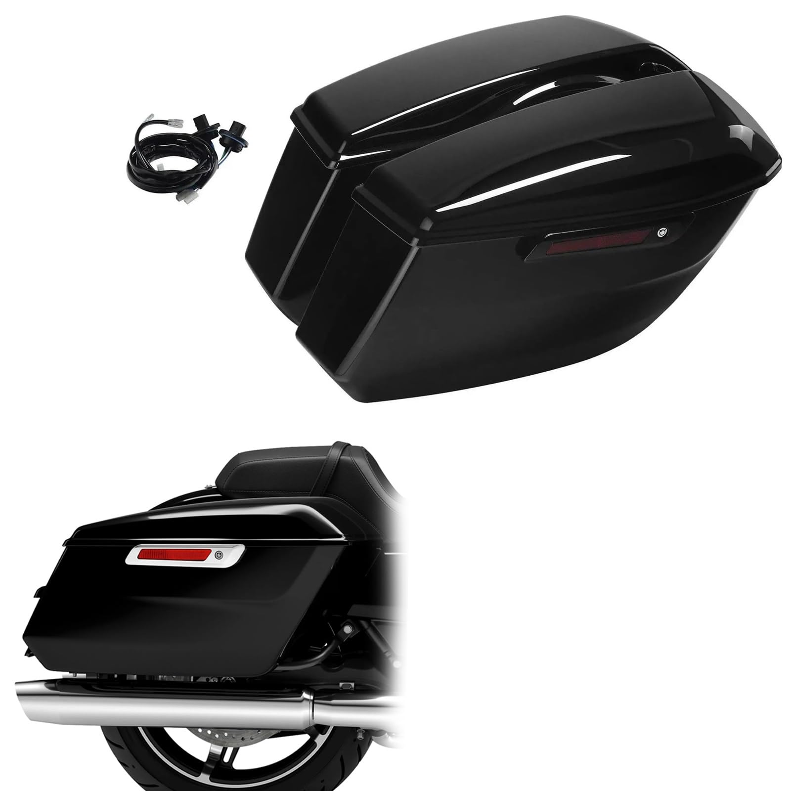 Baule portaoggetti Accessori Per Moto, Valigie Laterali, Borse, Portabagagli, Baule, Cassetta Degli Attrezzi Per Harley CVO Street Glide FLHXSE 2023 2024 2025