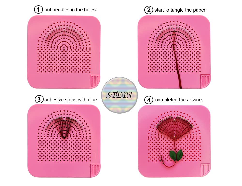 8 Stück, Quilling-Nadeln, Quilling-Strickbrett, Quilling-Kits, Papier-Quilling-Werkzeuge, Quilling-Curling-Coach, Papierhandwerk, DIY-Werkzeuge, verschiedene Größen, Roll-Curling, Quilling-Nadelstift,