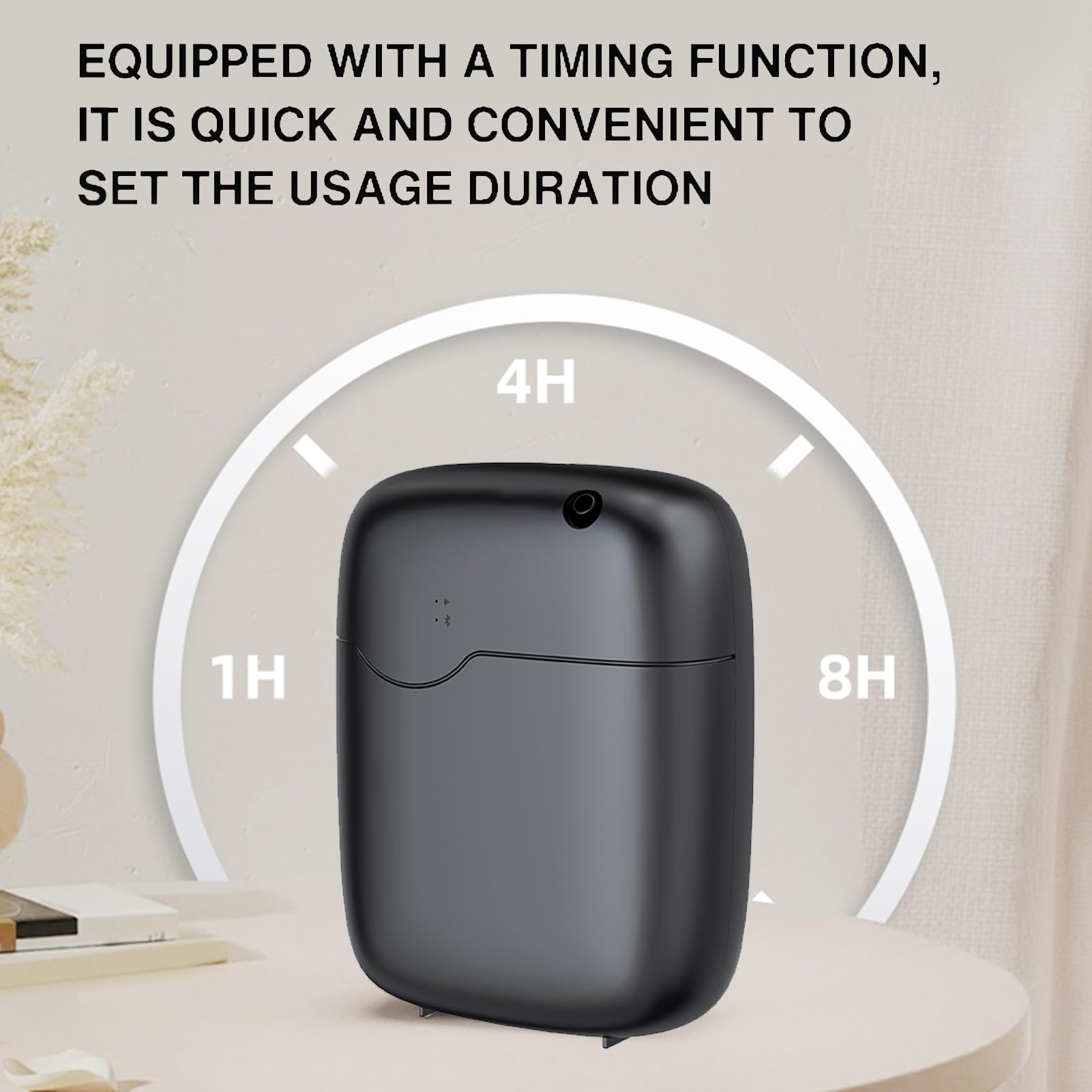 Fockety Diffusore di Oli Essenziali, Diffusore per Aromaterapia Ad Ultrasuoni da 400 Ml con Bluetooth, Controllo App, Schermo LED 4, Timer, Funzionamento Silenzioso, per Casa (Spina UE 100-240 V)