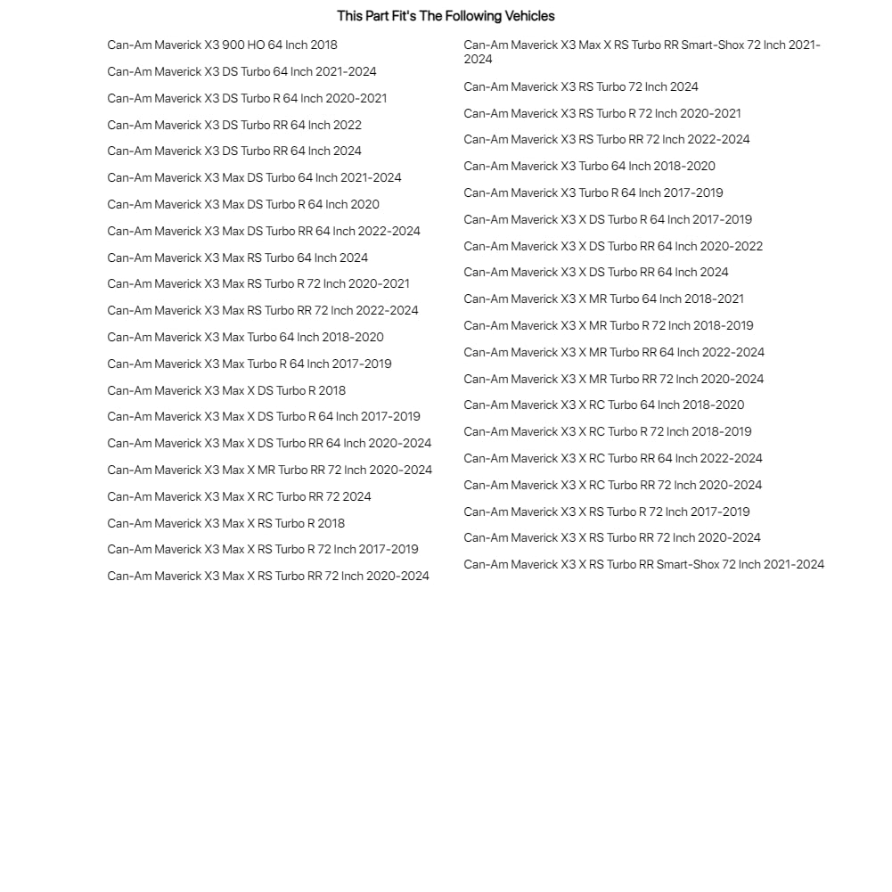 Tusk Maverick X3 Tie Down Adapters 2-Pack - Black Powder Coated Steel For Can-Am Maverick X3 2020-2024