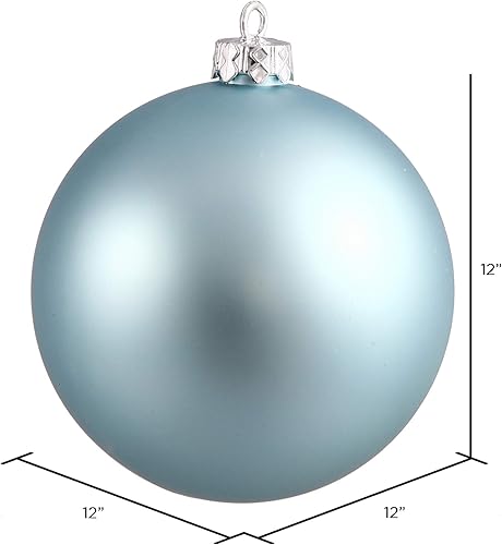 Vista 14 de Vickerman Adorno de bola de caramelo rojo de 12 pulgadas, inastillable y resistente a los rayos UV, confiable y listo para colgar, adornos rojos