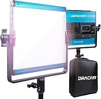 Vista 1 de Dracast Serie X LED500 - Luz de video LED bicolor 3200K - 5600K Control de aplicación Bluetooth Iluminación regulable 0-100% CRI y TLCI 96+