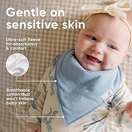 Copper Pearl Baby Bandana Drool Bibs for Drooling and Teething 4 Pack Gift Set Gemma in Tan