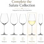 Spiegelau 4720172 Salute White Wine Glasses (Set of 4), Clear
