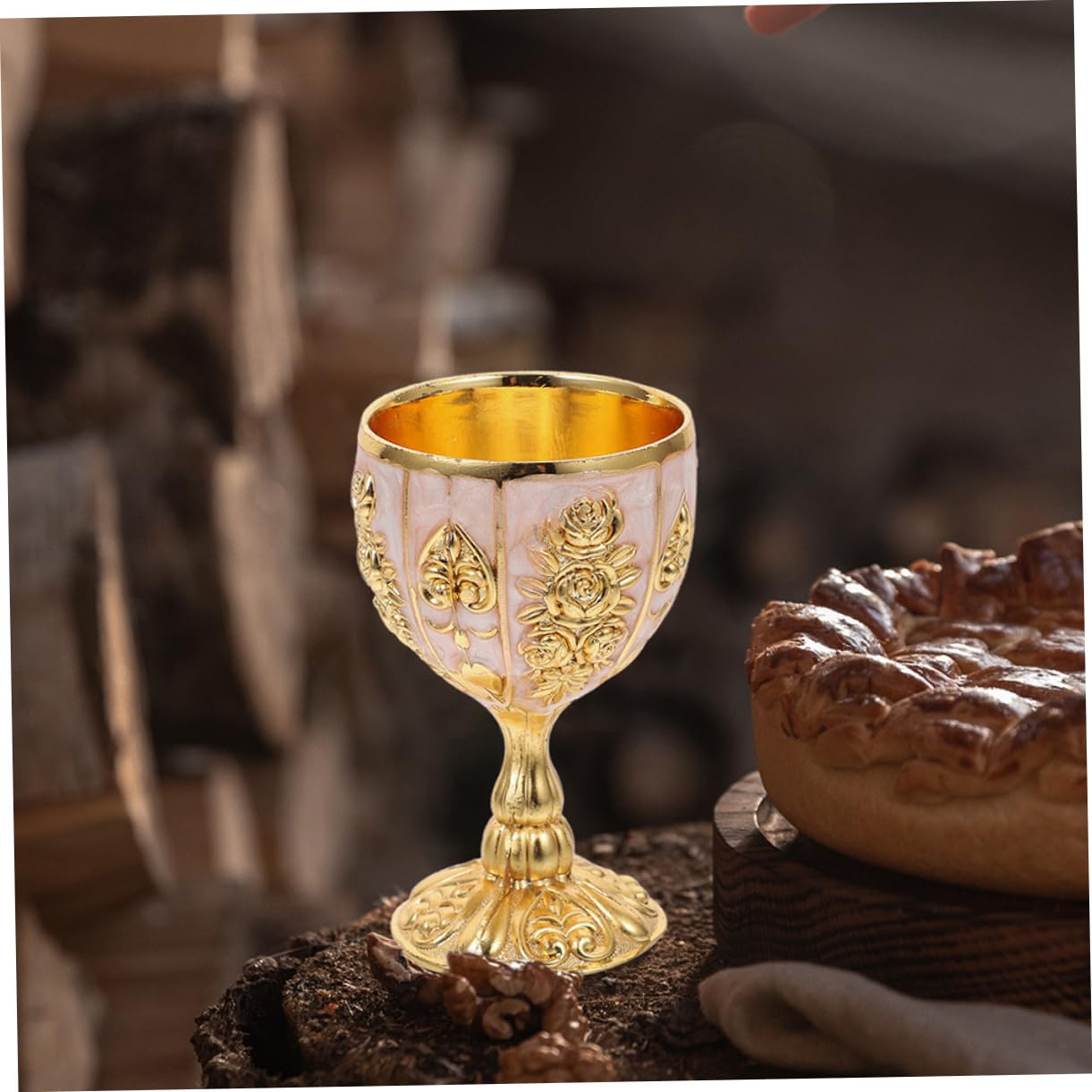 Alipis 10 Pezzi Bicchieri Di Vino Europei Di Fascia Alta Tazze Per Caffè Espresso Tazze Di Vino Vintage Per Feste Calice Di Whisky Tazze Di Caffè D'Oro Calici Da Bicchieri Tazza Di