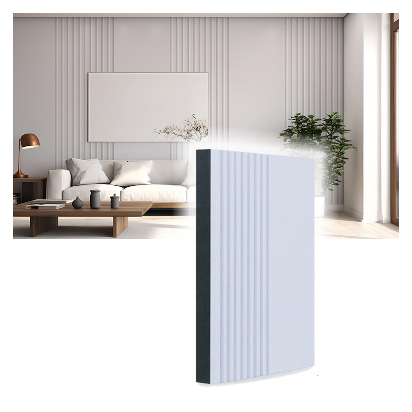 Paneles Acústicos 38mm Autoadhesivos(K,1pcs/100x50cm) | Aislamiento de doble capa | Instalación rápida sin taladrar | Espuma de alta densidad | Decoración d