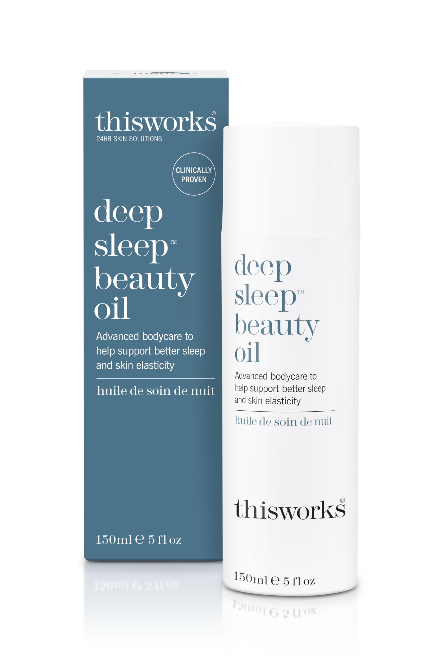 This Works Deep Sleep Beauty Oil 150ml, Hydrating and Moisturising Face and Body Oil with Lavender, Camomile & Vetivert