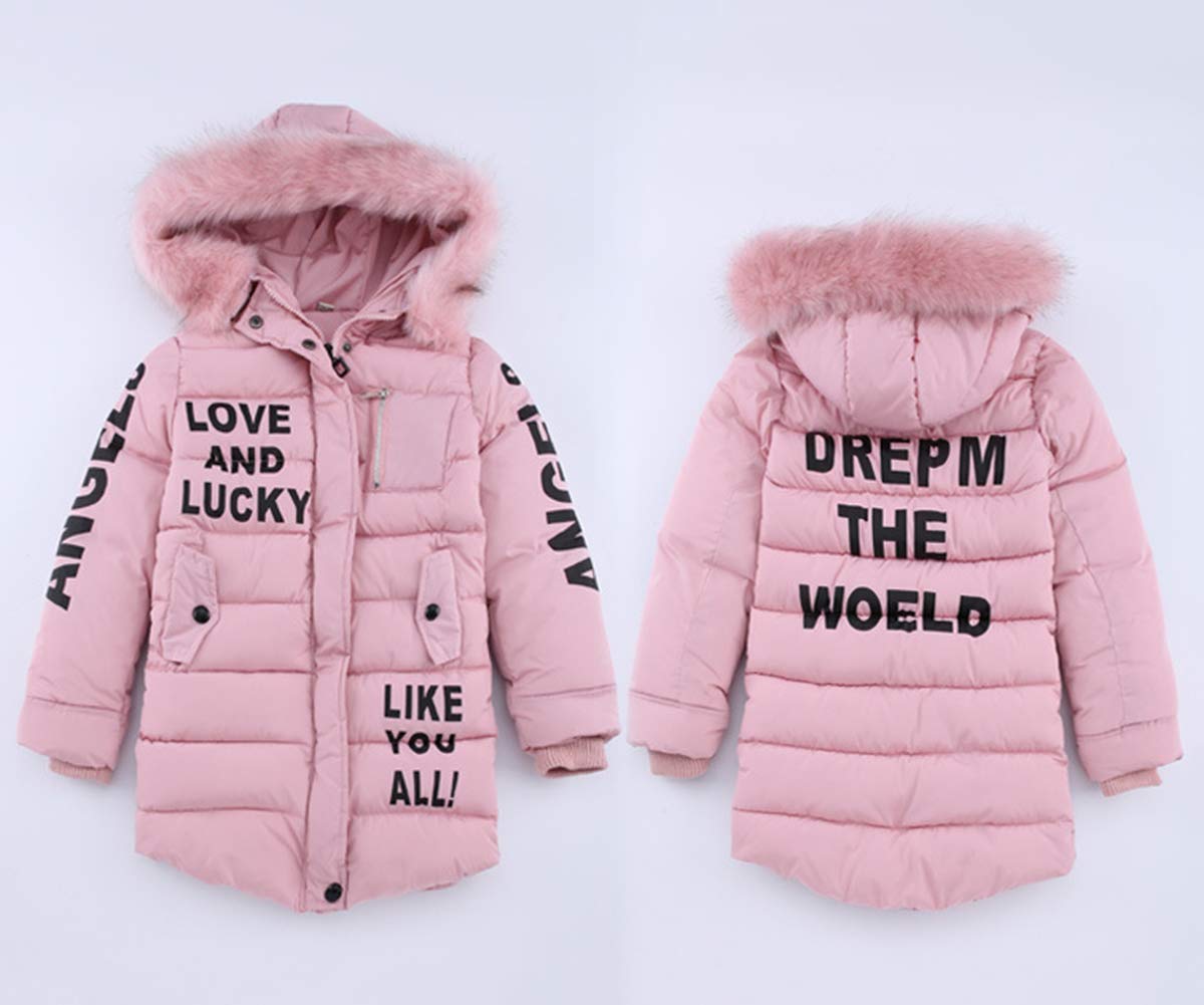 Abrigo de invierno para niña, chaqueta de plumón, abrigo de otoño e invierno, abrigo con capucha cálido para niños, abrigo de plumón, parka, ropa de abrigo larga, chaqueta para niños