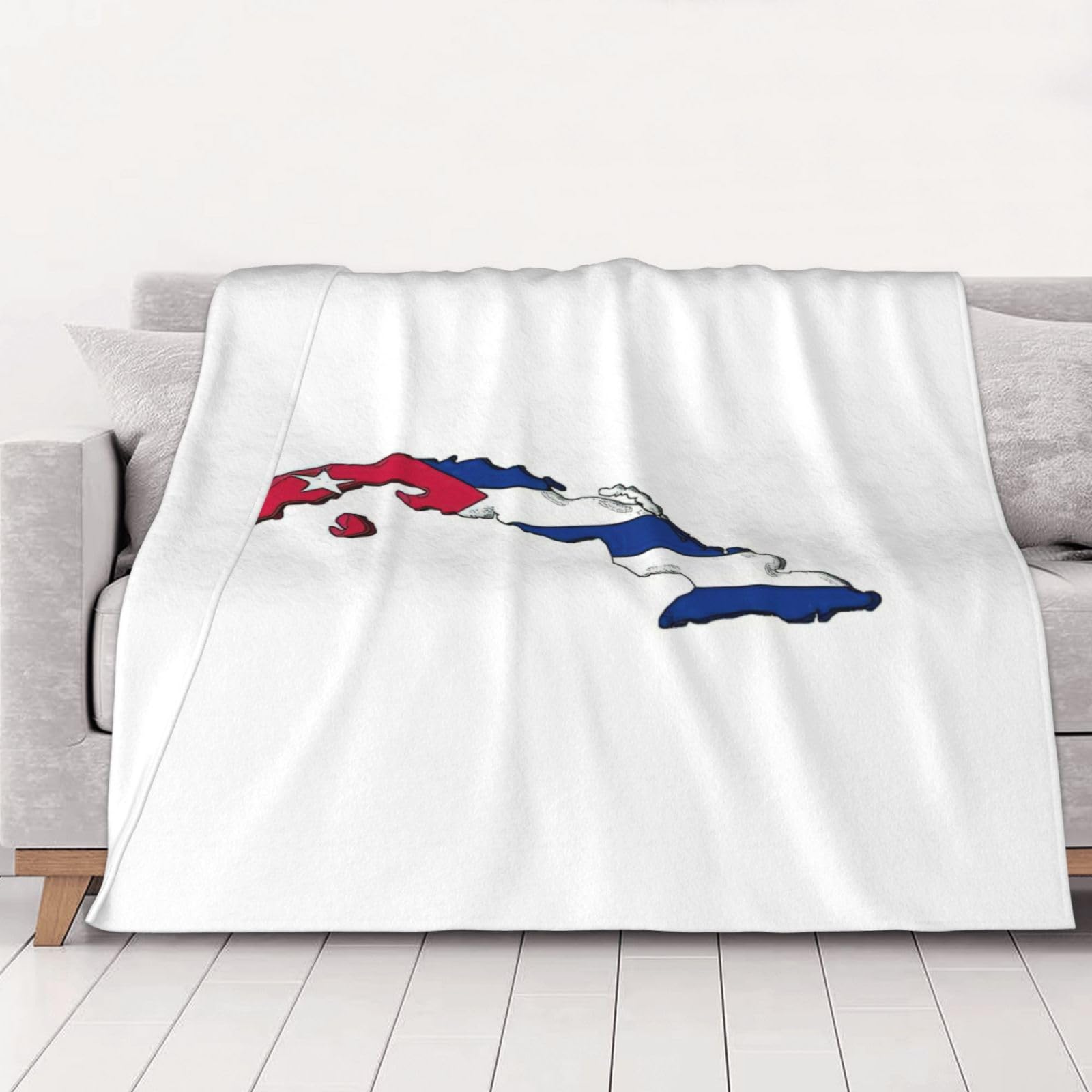 Couverture Cuba en flanelle douce jeté de canapé design pour vos soirées