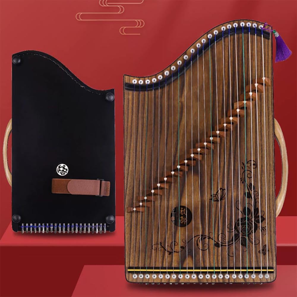 Przenośny mini instrument muzyczny Guzheng dla początkujących, profesjonalna praktyka palców, 21-strunowa wersja kodowa trener podstrunnicy