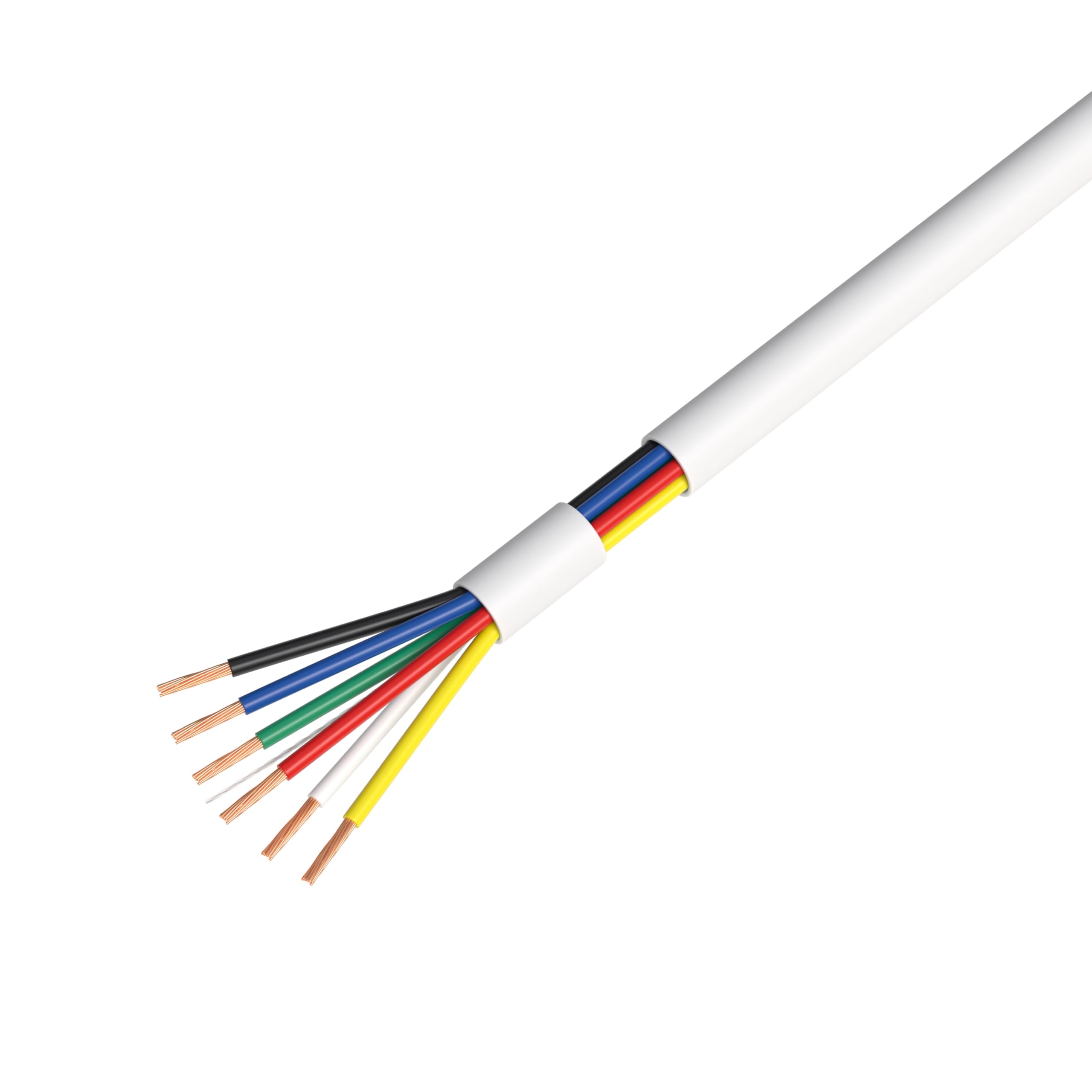 Cables Direct Online Bulk 22/6 500FT Incagliato Cavo Allarme Fuoco/Stazione Antifurto Sicurezza Filo (150 m)