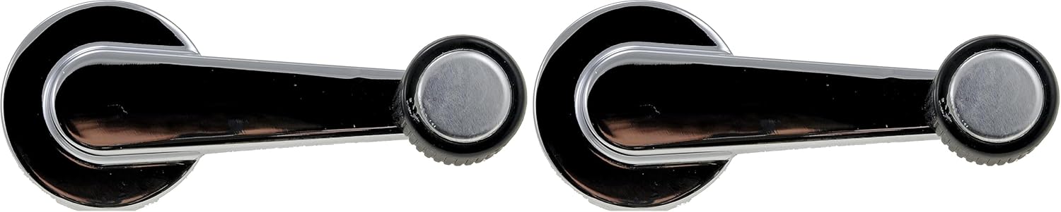 Dorman 76945 Window Crank Handle Compatible with Select Chevrolet/GMC Models, Chrome (Pack of 2)