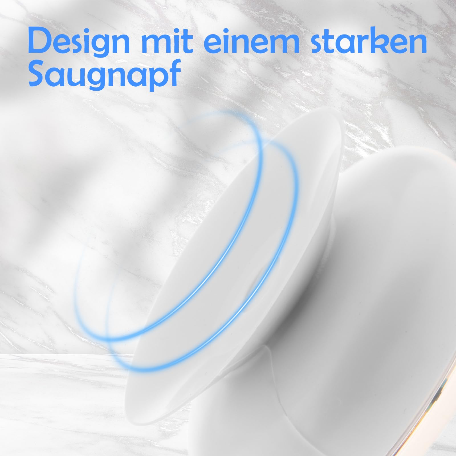Sharplace wasserdichte Badezimmer-Uhr Mini Badezimmeruhr mit Silikagel Saugnäpfe zum Aufhängen, Funk-Badezimmeruhr, Küchenuhr, Baduhr, Quarz-Uhrwerk, feuchtigkeitsabweisend, 75 x 35 mm Weiß