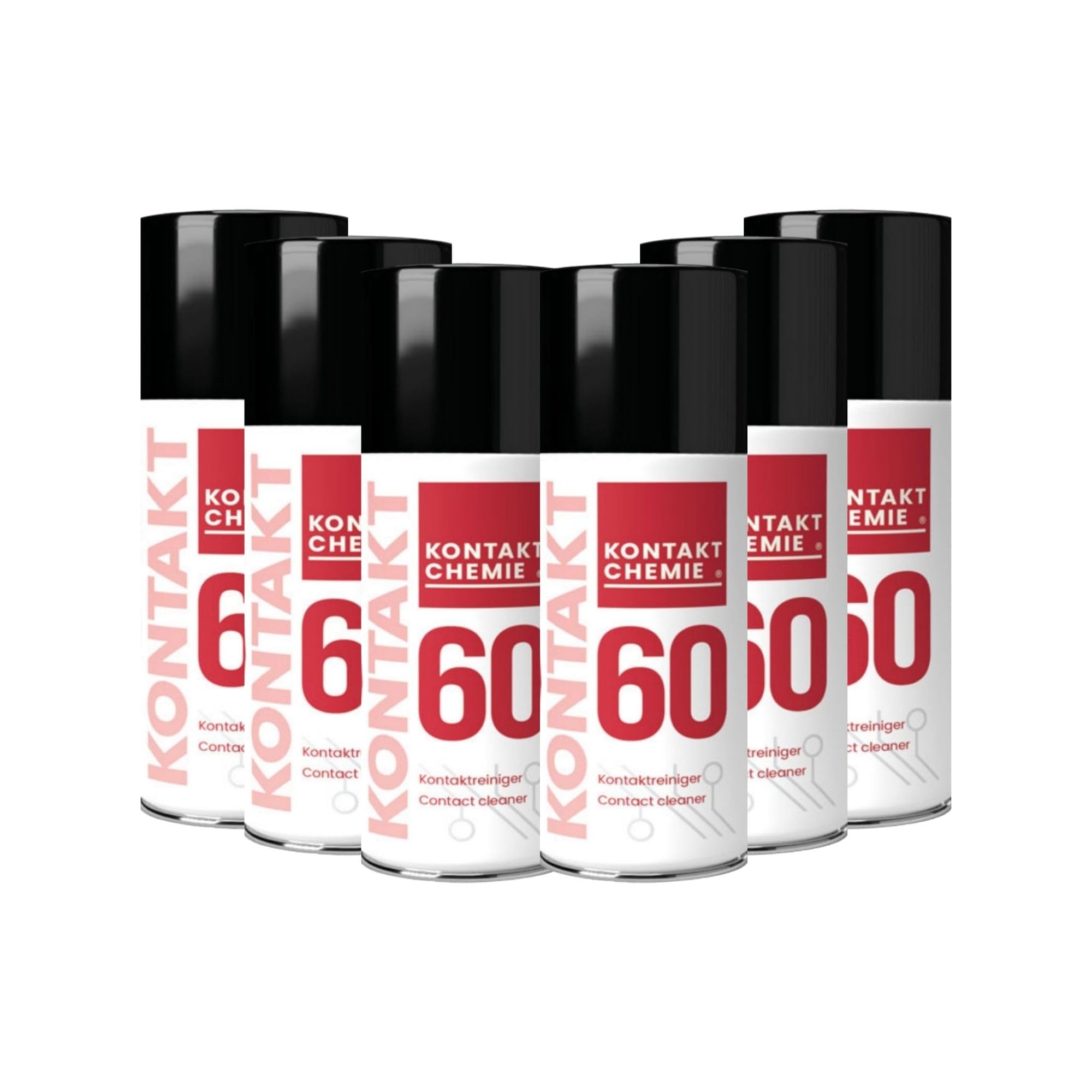 6 Stück Kontakt Chemie oxidlösender Kontaktreiniger | KONTAKT 60 | je 100ml