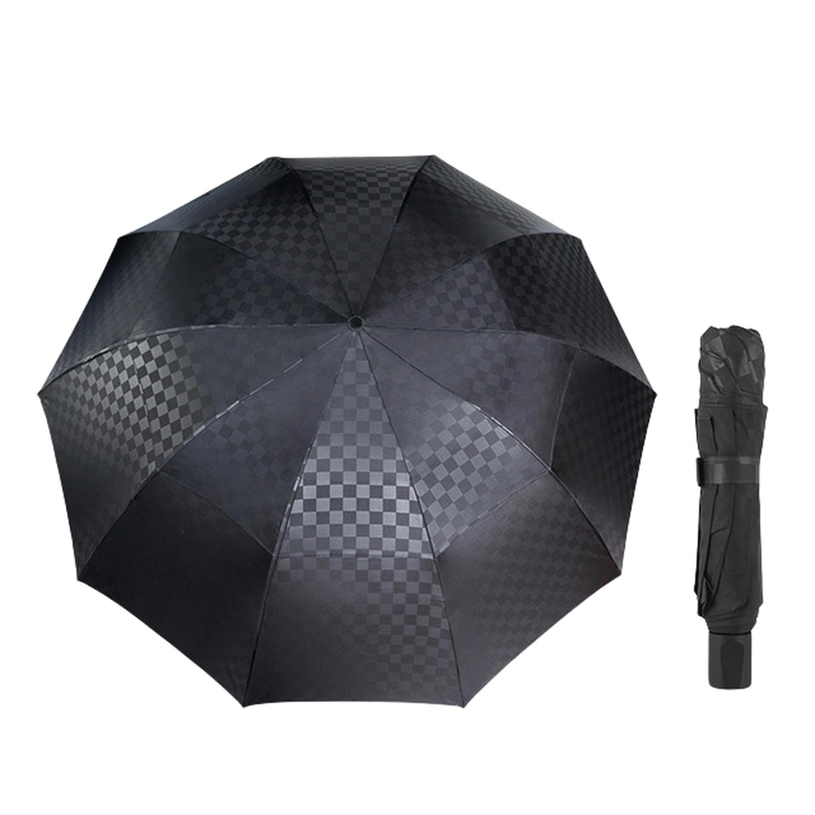 MdybF Parasol dwuwarstwowy ciemna siatka duży parasol deszcz kobiety mężczyźni parasole męskie parasol rodzina podróż