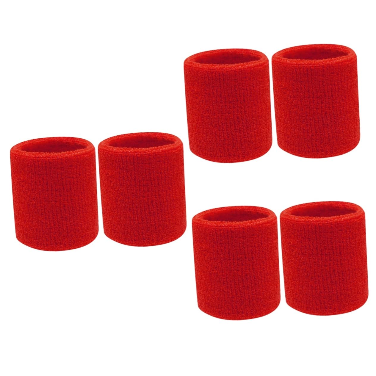 Abaodam 3sets 2pcs Comfortable Wrist Support Braces for Sports Elastic Sweatbands Durable Design for Basketball Badminton Exercise 2pcs*3