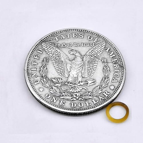 Miniatura 2 de Enjoyer tres monedas plegables Morgan Moneda Versión mágica Tricks moneda a través de la botella Magie Close Up Props Street Magic Gimmick