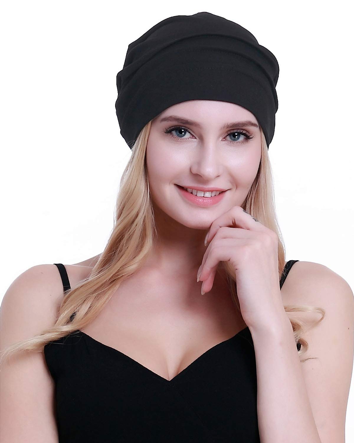 Osvyo - Berretto in cotone da donna per chemio in caso di cancro e perdita di capelli, imballaggio sigillato