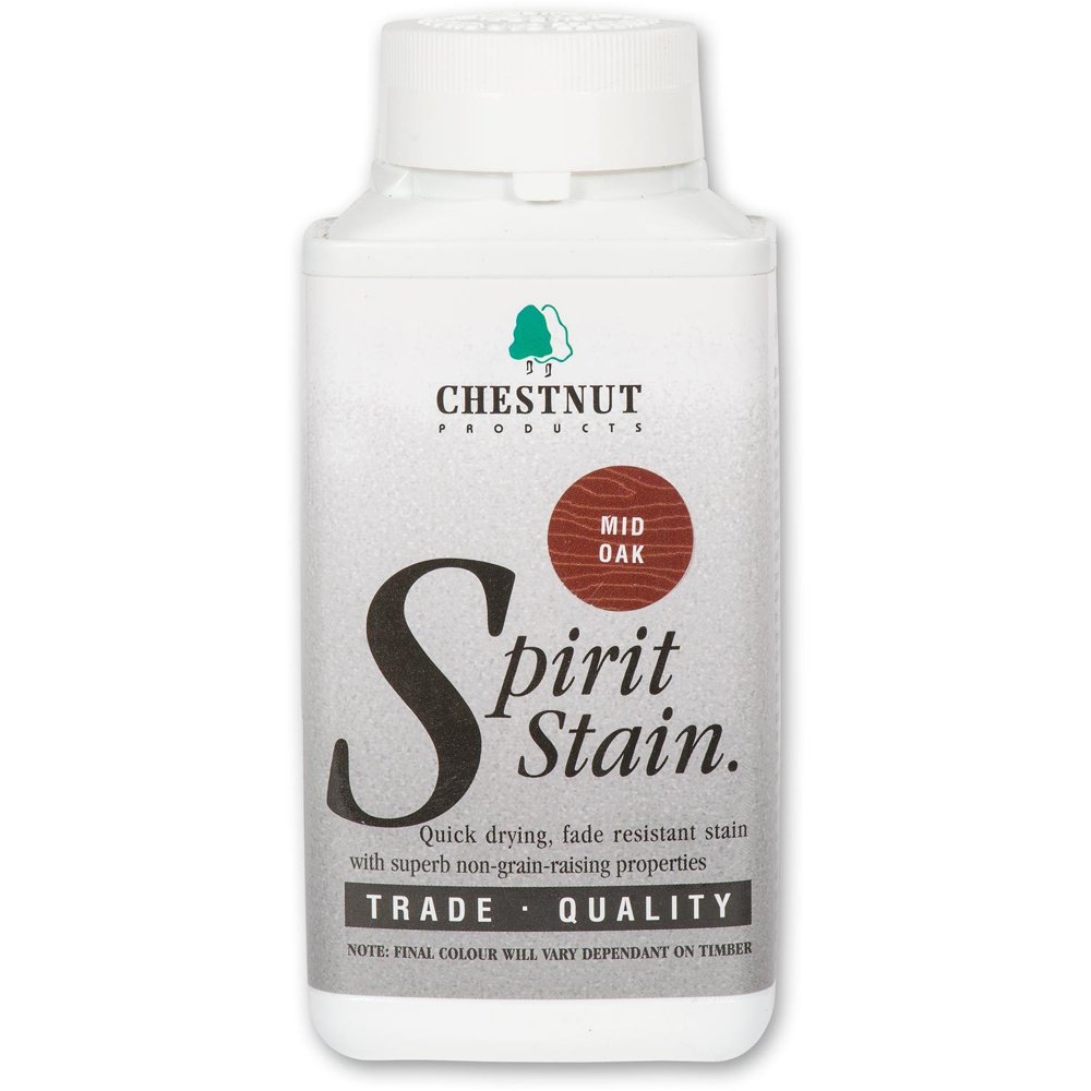 Chestnut Products Mid Oak Ssmo250 Wood Spirit Stain 250Ml