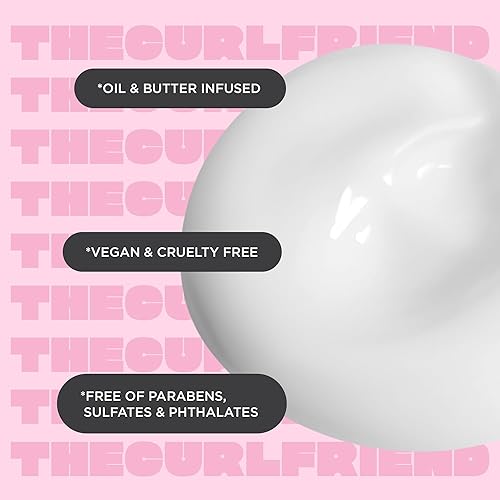 Miniatura 6 de Cake Beauty Curl Friend Defining Curl Cream - Producto de peinado rizado con rebote y control antiencrespamiento para desenredar el cabello libre de