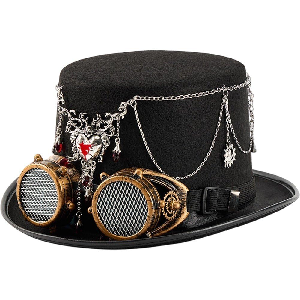 Chapeau de costume d'Halloween style steampunk idéal pour festival et carnaval