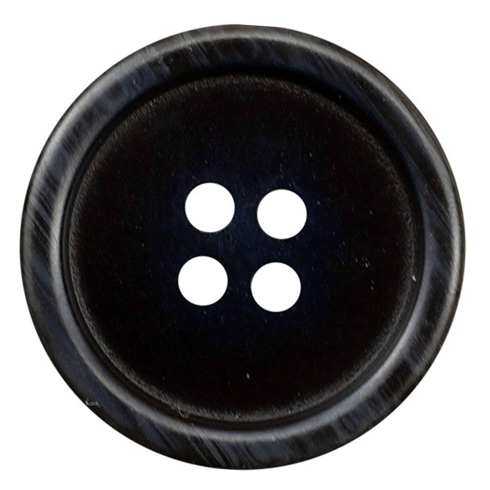 CCYXFB 10 Pieces Rustic Circles Wooden Buttons 4 Hole Decorative Buttons for Crafts-black-15mm(19/32 inch)