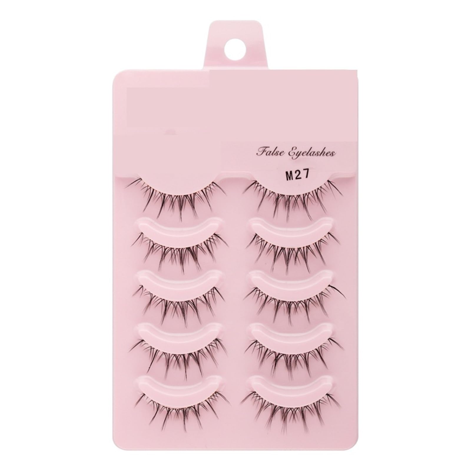 UAMOU 2-50Boxes Manga Lashes False Eyelashes Doll Korean Natural Anime Lashes Spiky Thick Faux Mink Eye Lash Strips