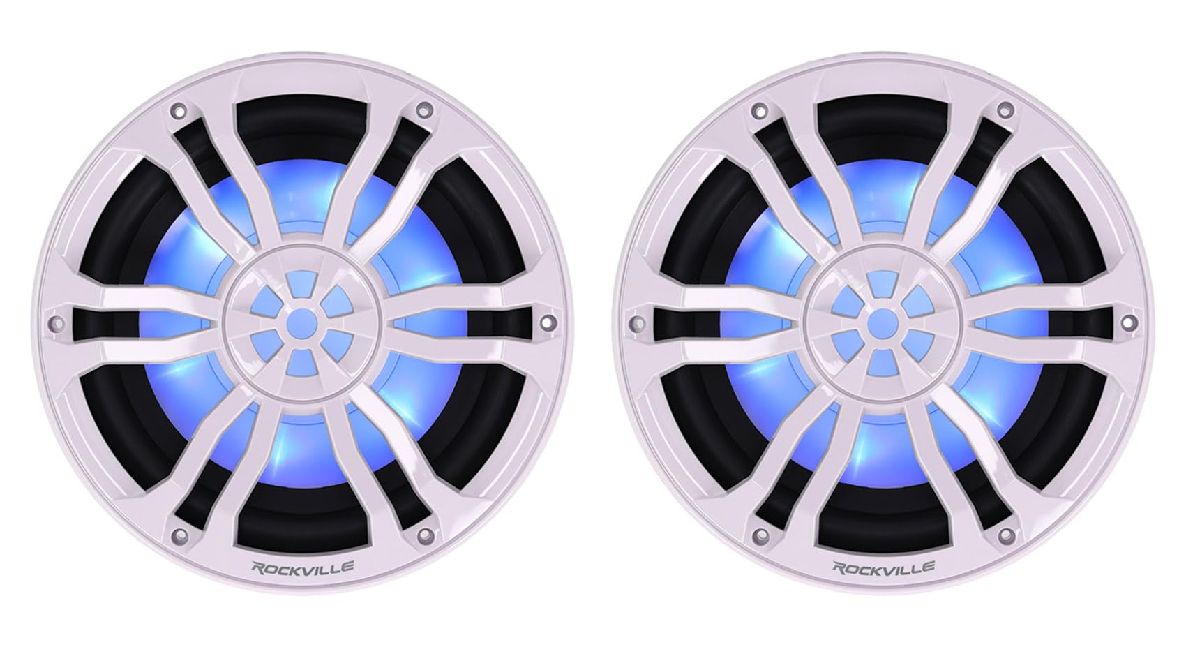 Amazon.com: Rockville Bundle: (2) RM-PREMIUM104 White Marine Boat
