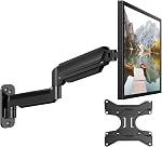 HUANUO Moniteur Moniteurs Monitor Wall Mount pour 17 à 35 inch Écrans plats courbés, Moniteur mural Supporte jusqu'à 26.4lbs, Mont mural Vesa réglable en hauteur, Max 200x200mm