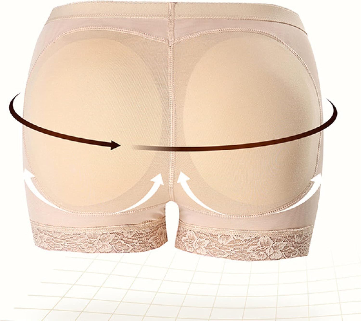MOCHAMIK Mutandine Imbottite per Il Sollevamento dei Glutei da Donna per rinforzare i Fianchi - Pantaloncini Taglie Forti per Una Figura sinuosa