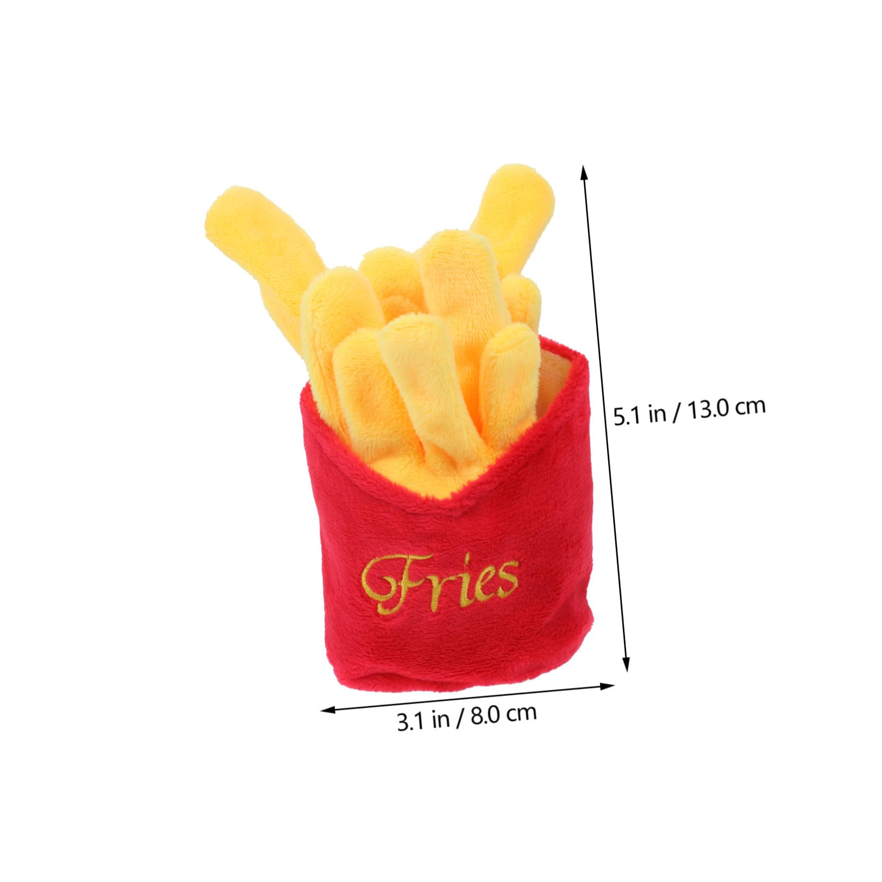 Jouet Couineur en Nourriture Chien pour Rouge Peluche Imitation Fonction pour Mastication Divertissement en Intérieur