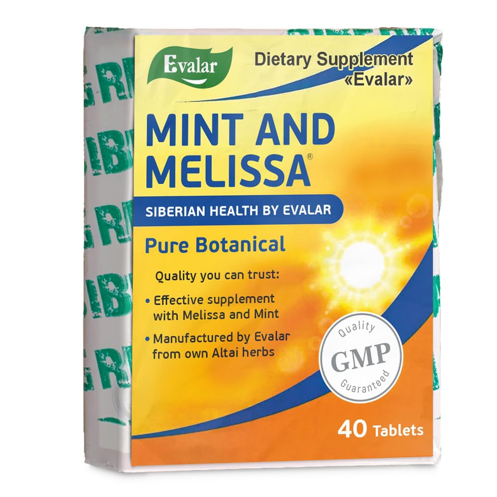 Evalar Melissa Mint Siberian Herbs Relaksozan 40 Tabs