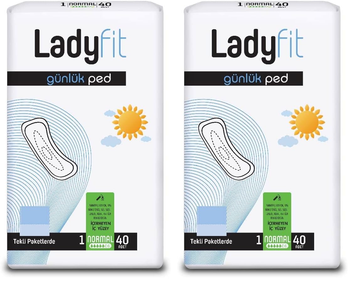 Ladyfit Günlük 40'lı Normal Vegan Ped (2 paketi)