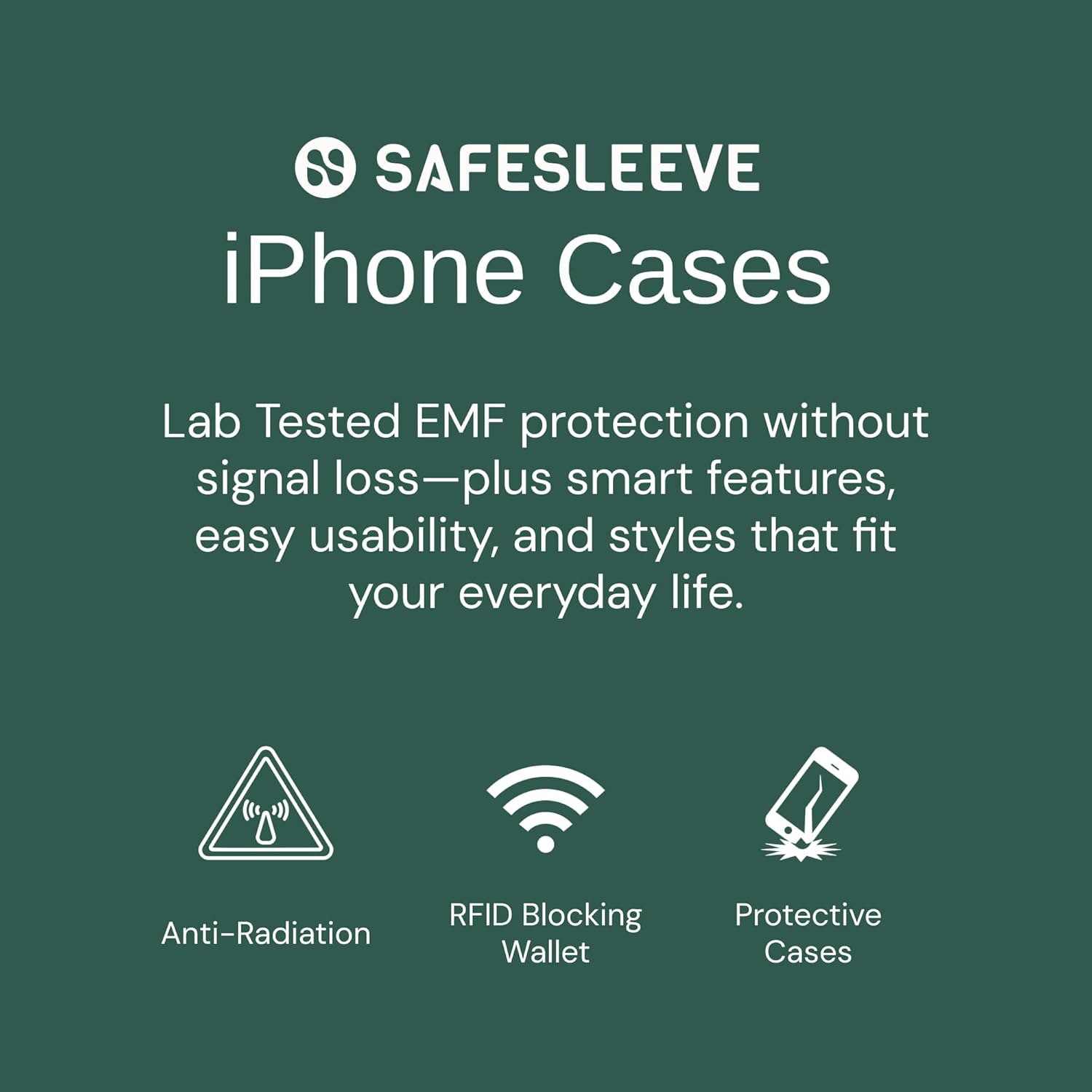 SafeSleeve Wallet Leather Case for iPhone 17 Pro EMF Blocker for Cell Phone with 3 Card Holder & Adjustable Stand – Magnetic Closure, and Magnetic Folio Protection for Daily Use (Beige) - Image 4