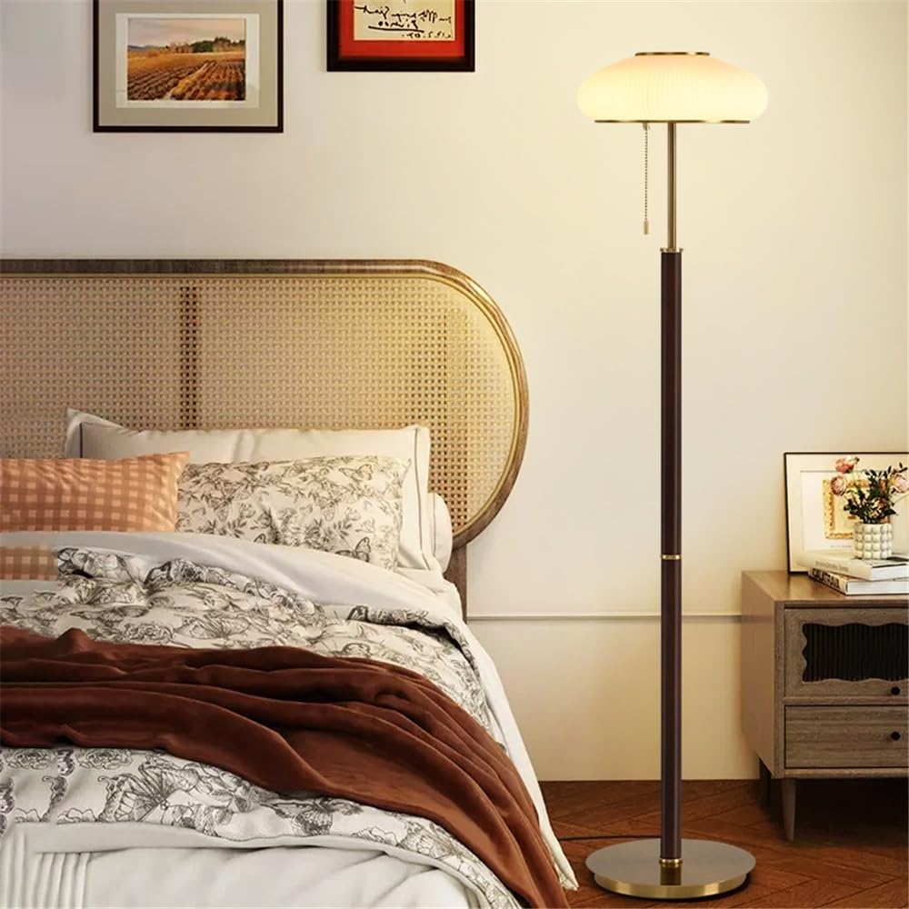 Lampadaire Abat-jour en verre Lampadaire Salon Canapé À côté Bureau Chambre Lampe de table Lampe sur pied d'ambiance Lampes d'angle sur pied